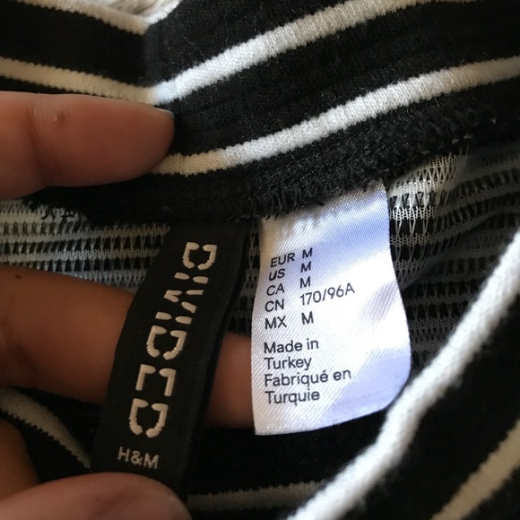 H&M Striped Weirdo Crop Top - Picture 3 of 3